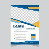 Corporate Flyer Design template stock illustration Newsletter, Brochure, Template, Design, Flyer - Leaflet vector