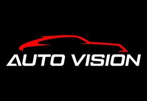 coche autovisión idea vector logo diseño