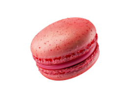 ai generado un macaron en un transparente antecedentes png