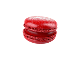 ai generado un macaron en un transparente antecedentes png