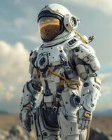 AI generated Spacecraft Powered by Antimatter Exploration Suit photo
