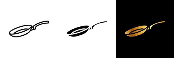 An iconic representation of a frying pan, epitomizing culinary sizzle, cooking versatility, and kitchen essentials. vector