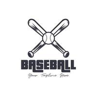 Baseball logo vector, baseball badge,sport logo,team identity,vector illustration. suitable for use as a sports club or community logo vector