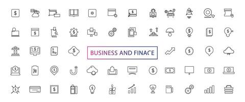 Business, ECommerce and Shopping thin line icons set. ECommerce, Shop, Online Shopping Editable Stroke icons collection. Shopping symbols set. vector