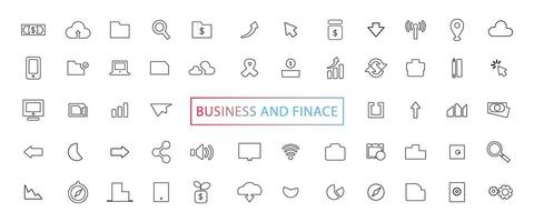 Business, ECommerce and Shopping thin line icons set. ECommerce, Shop, Online Shopping Editable Stroke icons collection. Shopping symbols set. vector