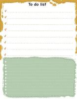 Illustration planning notebook note for work productivity vector