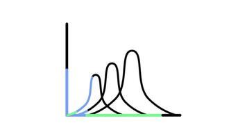 Area Chart Icon in Line Style of nice animated for your videos, easy to use with Transparent Background video