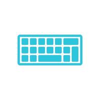 teclado icono. estilizado. aislado en blanco fondo.et. vector