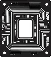 nanovisión precisión chip símbolo pulso de píxeles dinámica chip vector