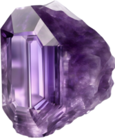 AI generated Amethyst stone, colorful gemstone clipart. png