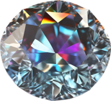 ai gegenereerd diamant steen, kleurrijk edelsteen clip art. png