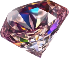 ai gegenereerd diamant steen, kleurrijk edelsteen clip art. png