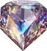 AI generated Diamond stone, colorful gemstone clipart. png