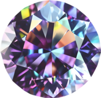 ai generado diamante piedra, vistoso piedra preciosa clipart. png