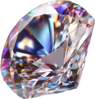 ai gegenereerd diamant steen, kleurrijk edelsteen clip art. png