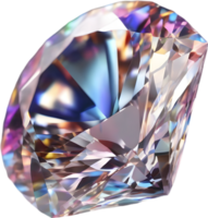 ai generado diamante piedra, vistoso piedra preciosa clipart. png