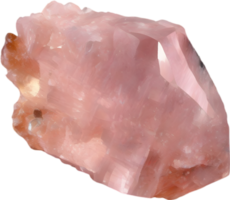 AI generated Morganite stone, colorful gemstone clipart. png