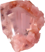 ai generato morganite calcolo, colorato pietra preziosa clipart. png