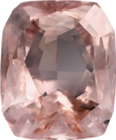 AI generated Morganite stone, colorful gemstone clipart. png