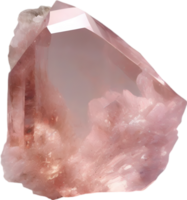 AI generated Morganite stone, colorful gemstone clipart. png