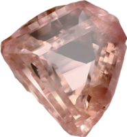 ai generato morganite calcolo, colorato pietra preziosa clipart. png