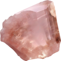 ai generato morganite calcolo, colorato pietra preziosa clipart. png