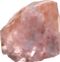 AI generated Morganite stone, colorful gemstone clipart. png