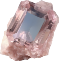 ai généré morganite calcul, coloré gemme clipart. png