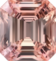 AI generated Morganite stone, colorful gemstone clipart. png