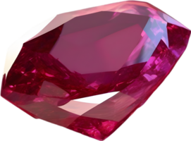 AI generated Ruby stone, colorful gemstone clipart. png