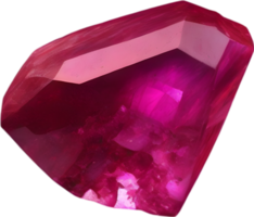 AI generated Ruby stone, colorful gemstone clipart. png