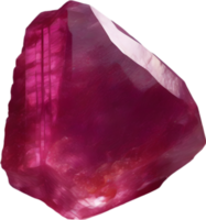 AI generated Ruby stone, colorful gemstone clipart. png