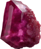 AI generated Ruby stone, colorful gemstone clipart. png