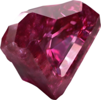 AI generated Ruby stone, colorful gemstone clipart. png