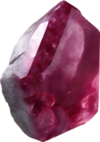 AI generated Ruby stone, colorful gemstone clipart. png