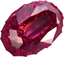 AI generated Ruby stone, colorful gemstone clipart. png