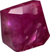 AI generated Ruby stone, colorful gemstone clipart. png