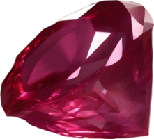 AI generated Ruby stone, colorful gemstone clipart. png