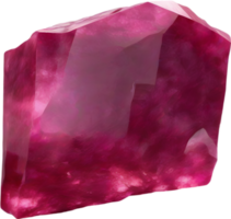 AI generated Ruby stone, colorful gemstone clipart. png