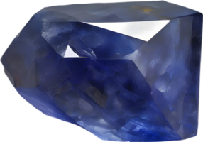 AI generated Sapphire stone, colorful gemstone clipart. png