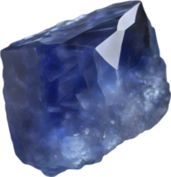 AI generated Sapphire stone, colorful gemstone clipart. png