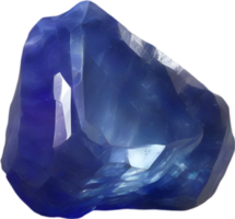 AI generated Sapphire stone, colorful gemstone clipart. png