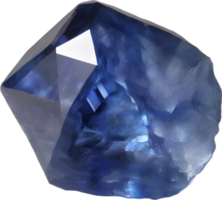 AI generated Sapphire stone, colorful gemstone clipart. png