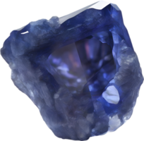 AI generated Sapphire stone, colorful gemstone clipart. png