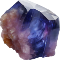 AI generated Sapphire stone, colorful gemstone clipart. png