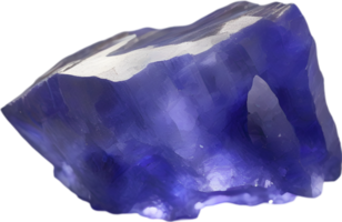 AI generated Tanzanite stone, colorful gemstone clipart. png