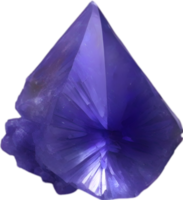 AI generated Tanzanite stone, colorful gemstone clipart. png