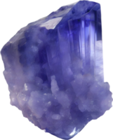 AI generated Tanzanite stone, colorful gemstone clipart. png