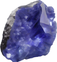 AI generated Tanzanite stone, colorful gemstone clipart. png