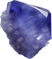 AI generated Tanzanite stone, colorful gemstone clipart. png